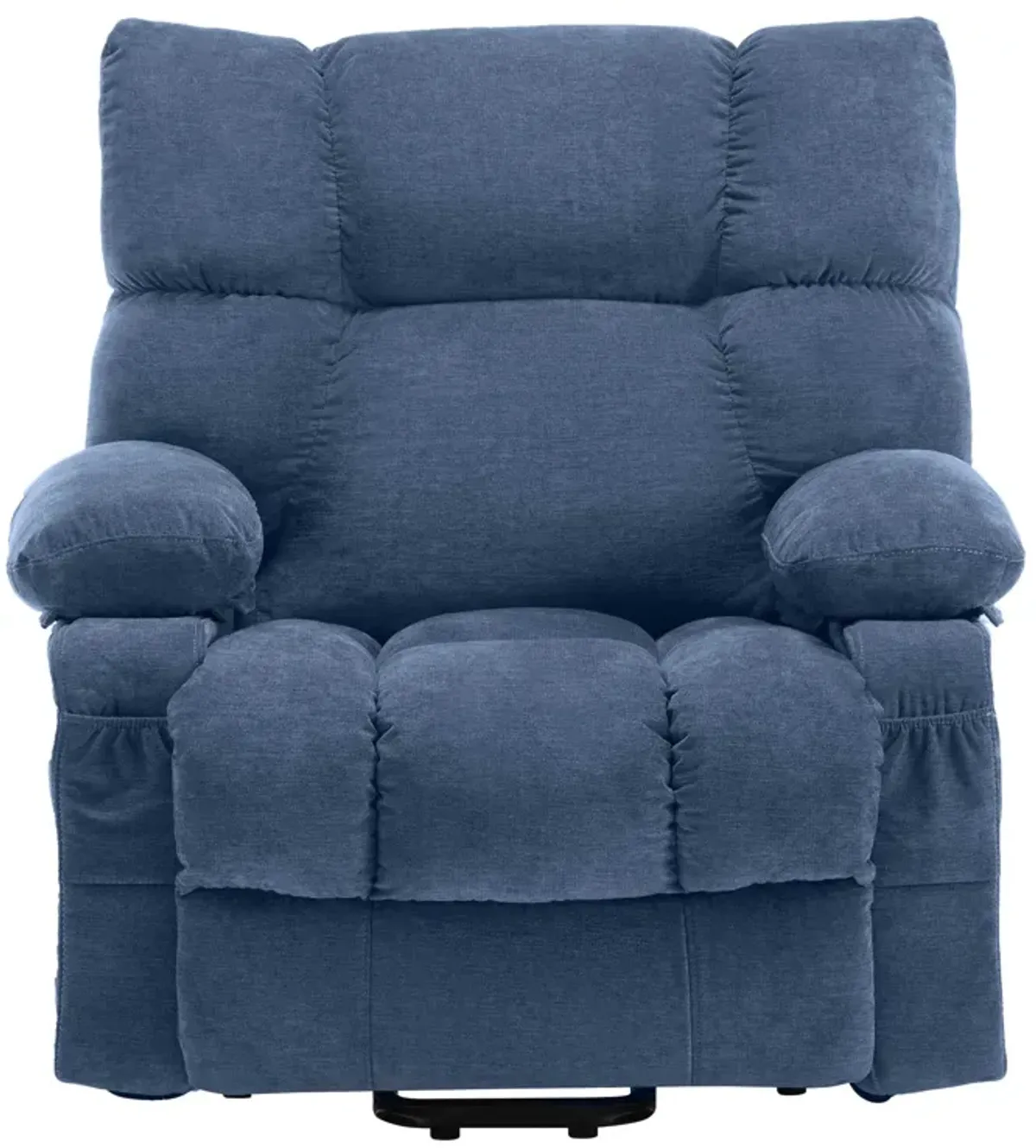 42 in. W Polyester Blend Recliner with Remote Control, Tufted and Storage