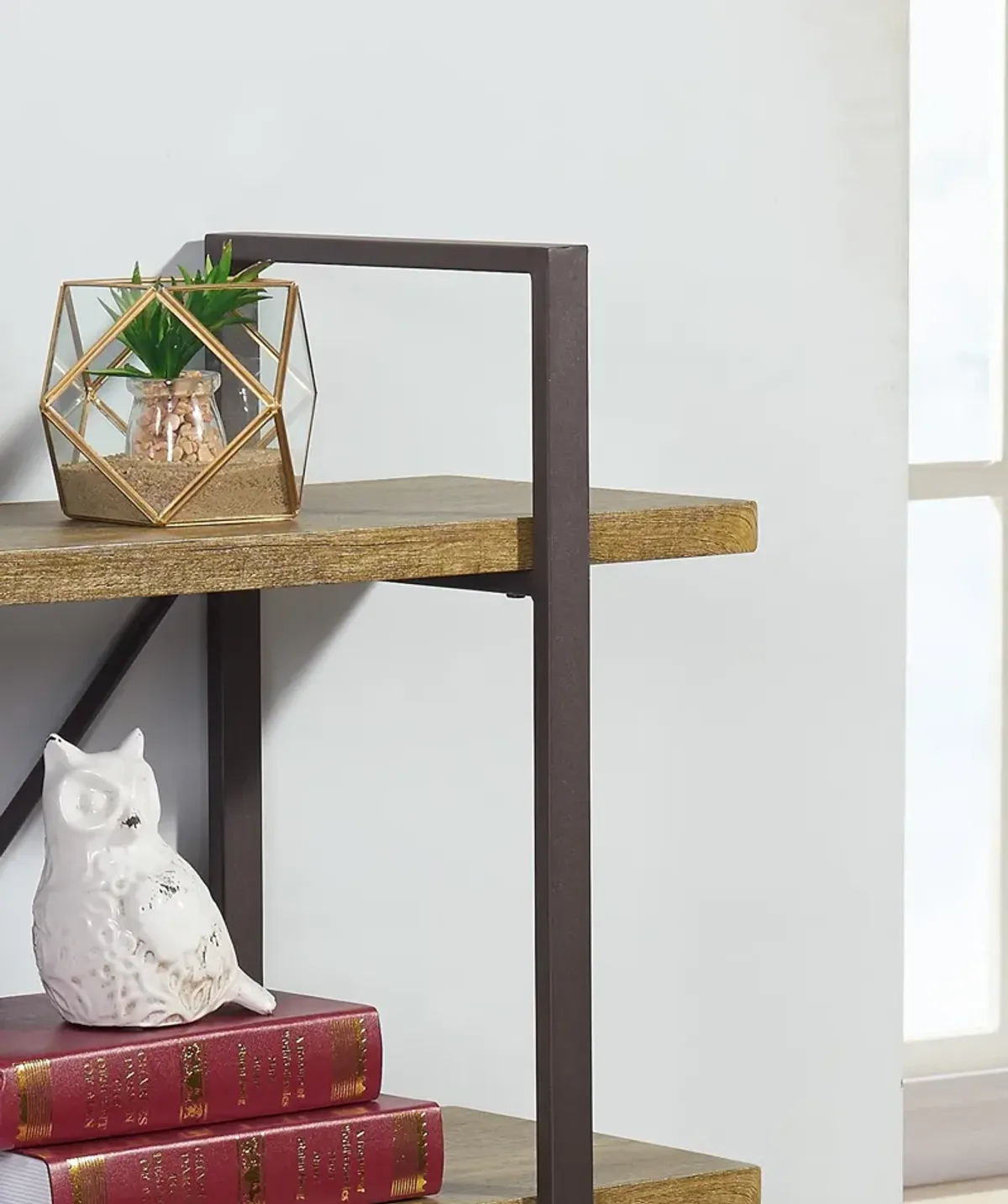 Two Level Rustic Shelving Unit