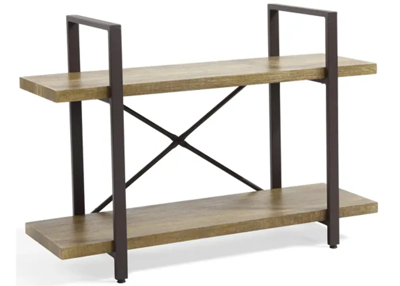 Two Level Rustic Shelving Unit