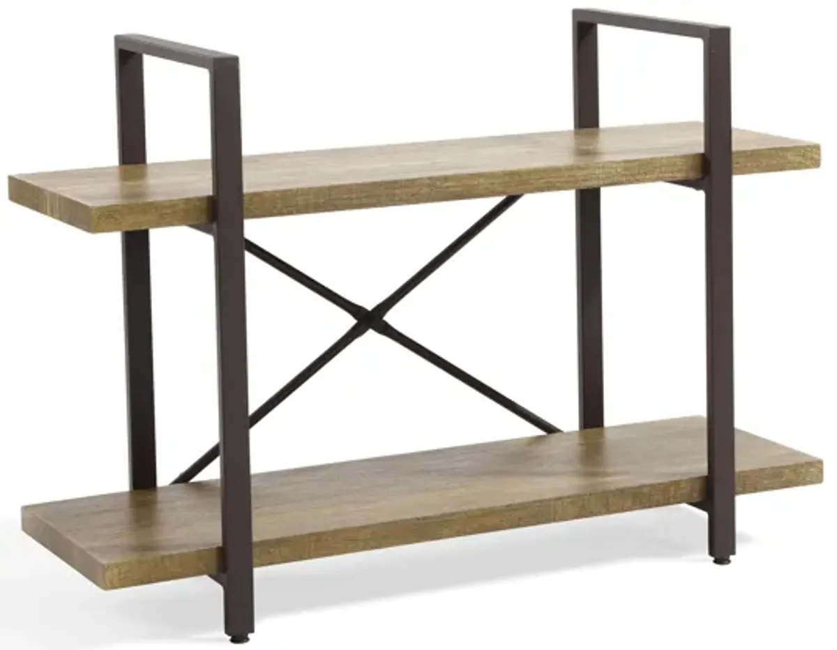 Two Level Rustic Shelving Unit