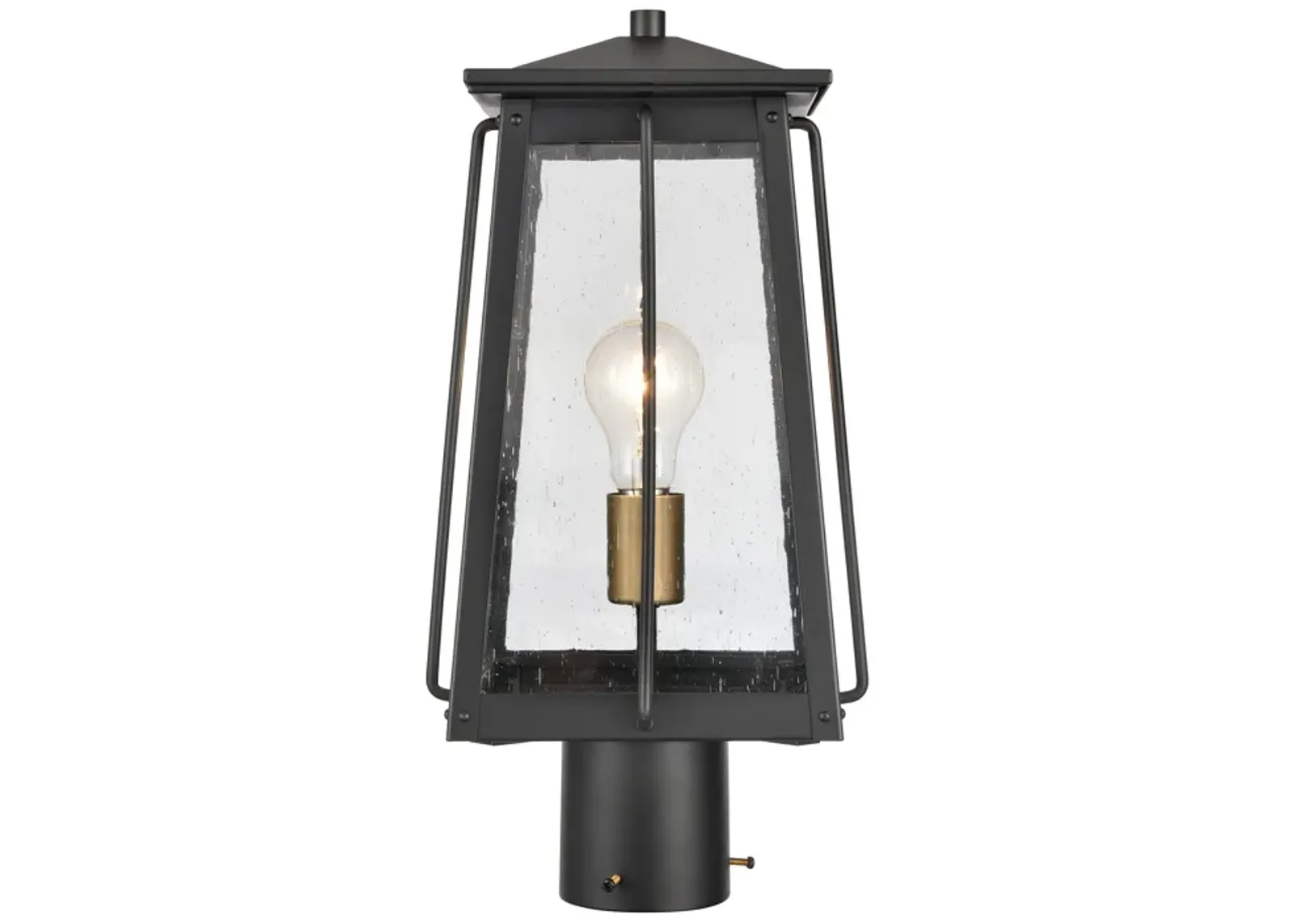 Kirkdale 17'' High Black 2-Light Outdoor Post Light