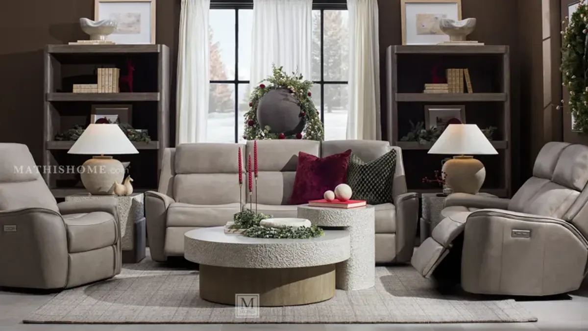 Wrigley Flax Power Loveseat