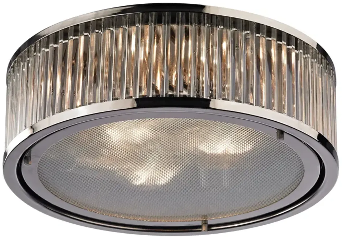 Linden Manor 16'' Wide 3-Light Flush Mount