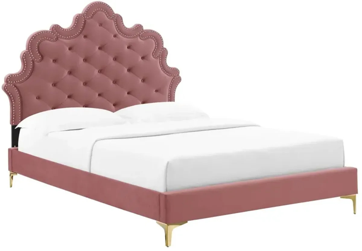 Modway - Gwyneth Tufted Performance Velvet King Platform Bed