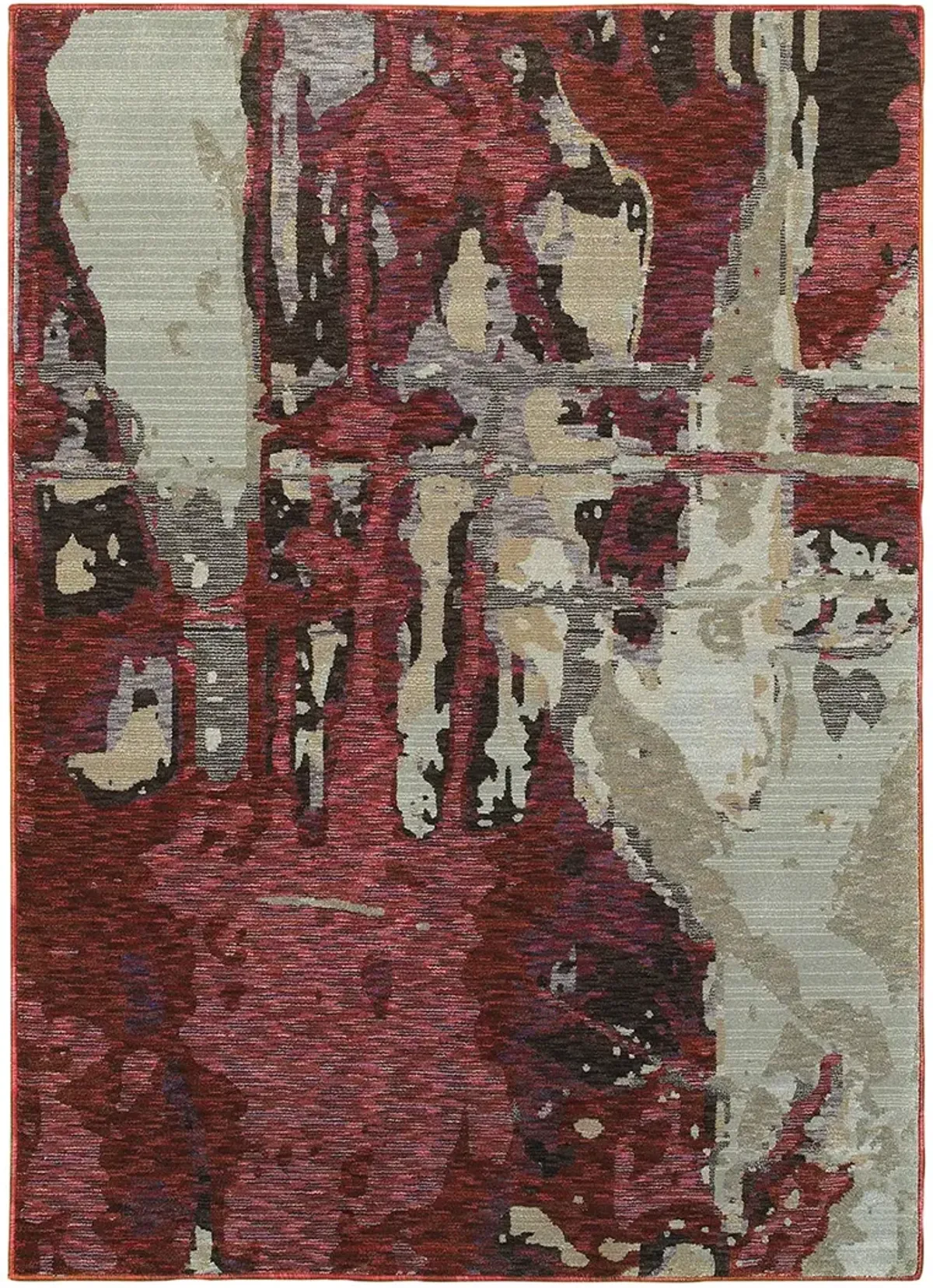 Evolution 3'3" x 5'2" Red Rug