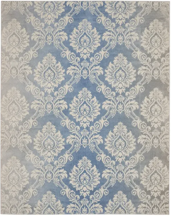 Elation ETN03 Ivory/Blue 7'10" x 9'10" Rug