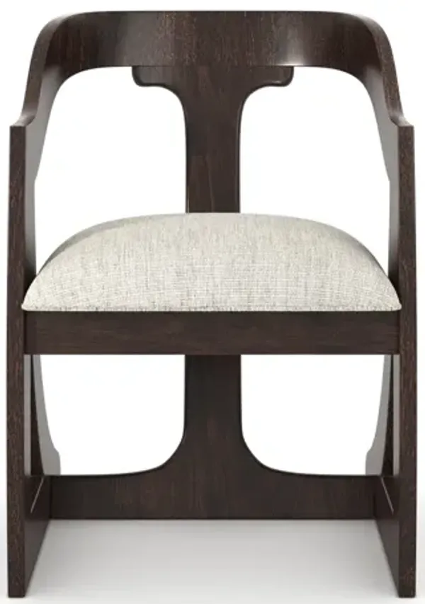 Crescent Barrel Chair