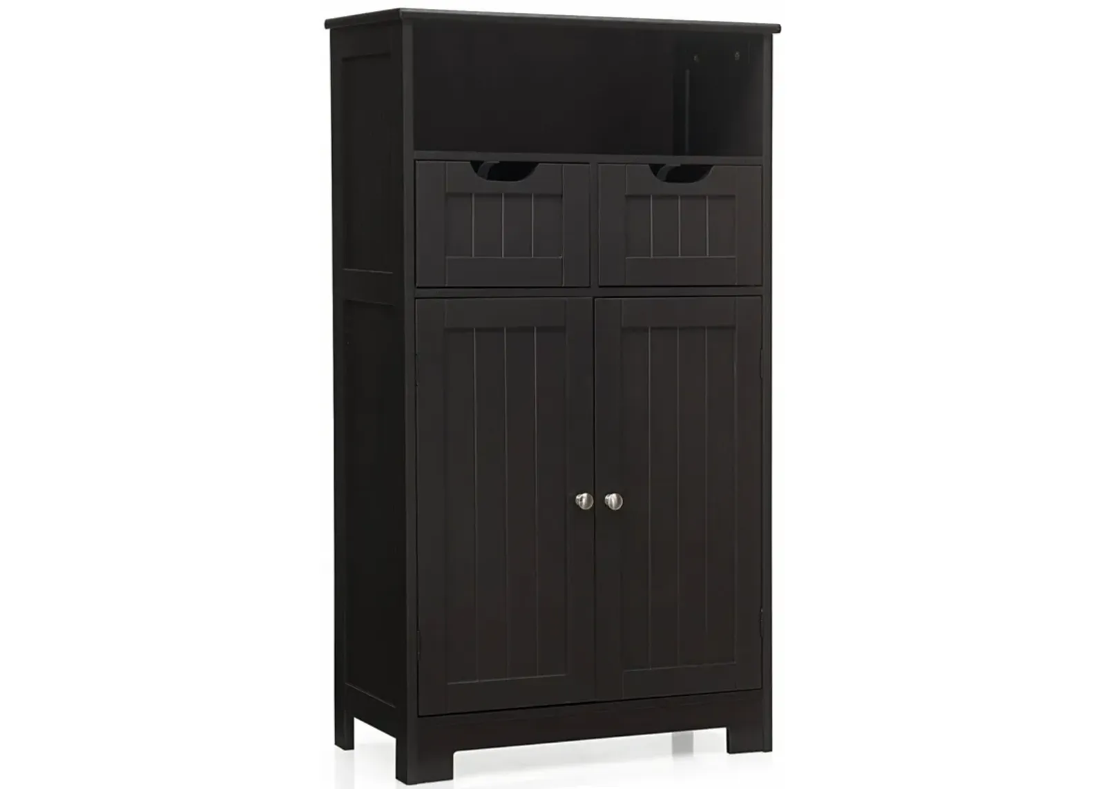 Bathroom Wooden Side Cabinet  with 2 Drawers and 2 Doors