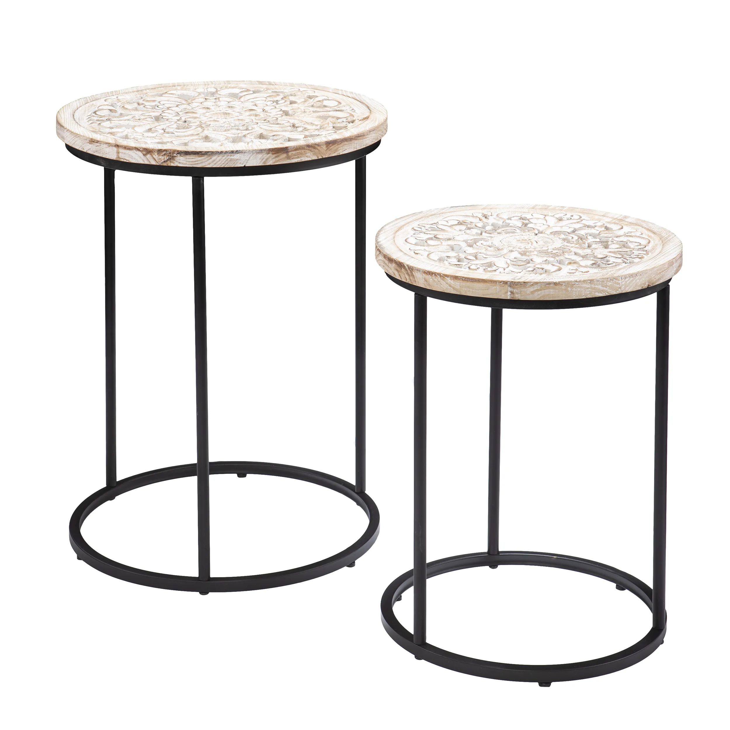 Swendland Round Accent Tables 2pc Set