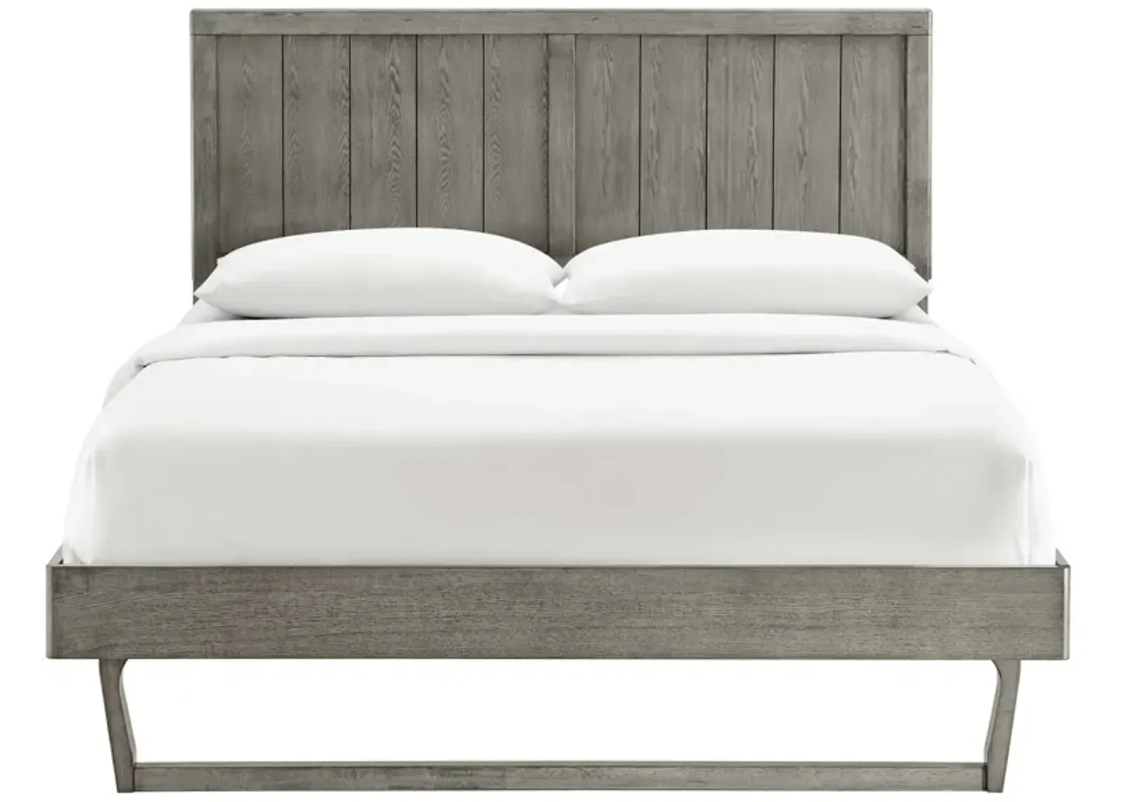 Modway - Alana King Wood Platform Bed With Angular Frame