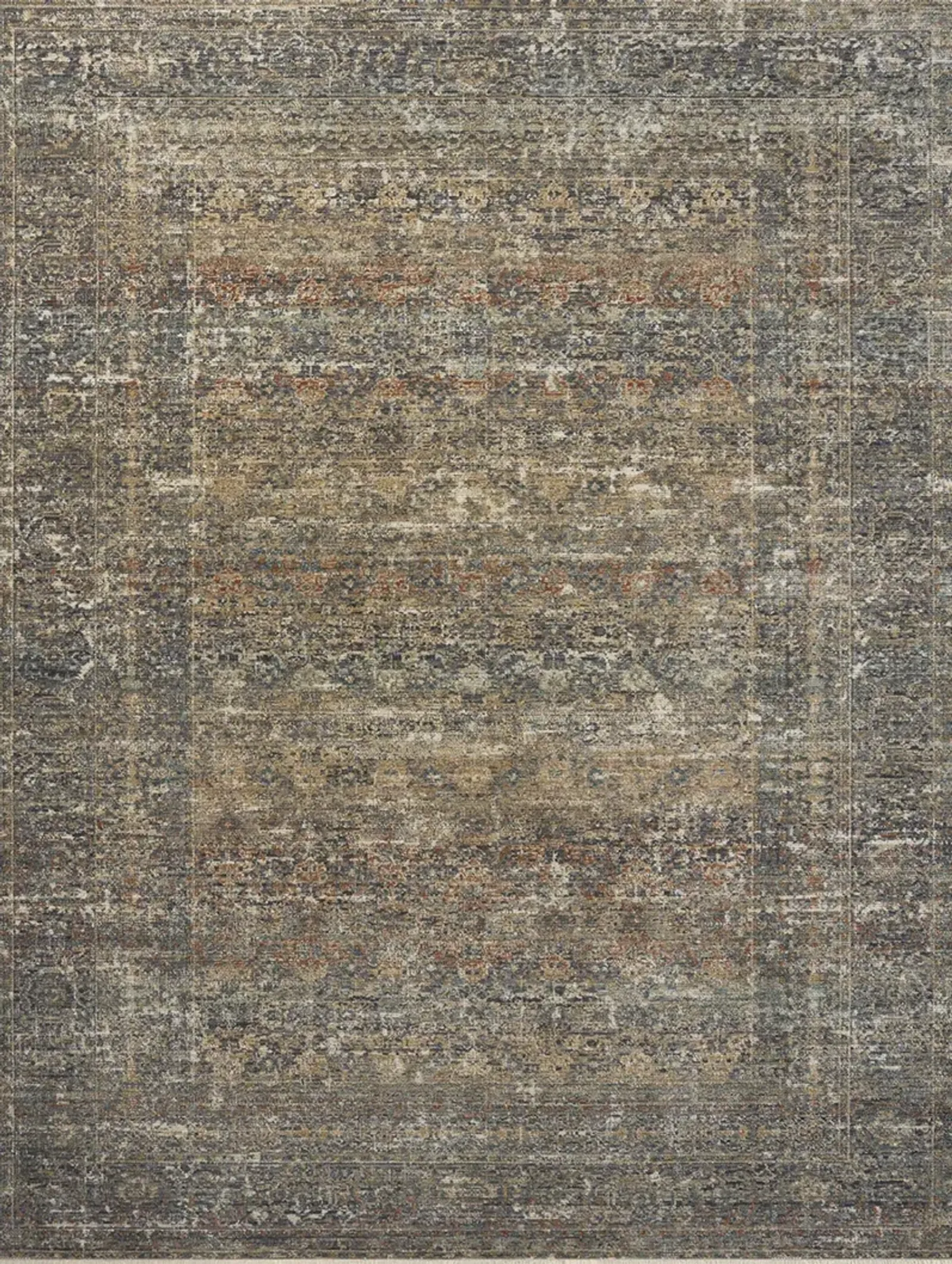 Heritage HER-11 Midnight / Multi 2''5" x 12''0" Rug by Patent Pending