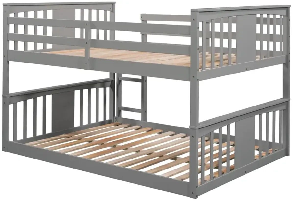 Full Over Full Bunk Bed With Ladder