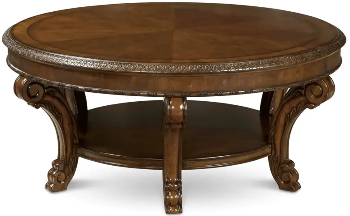 Old World Round Cocktail Table