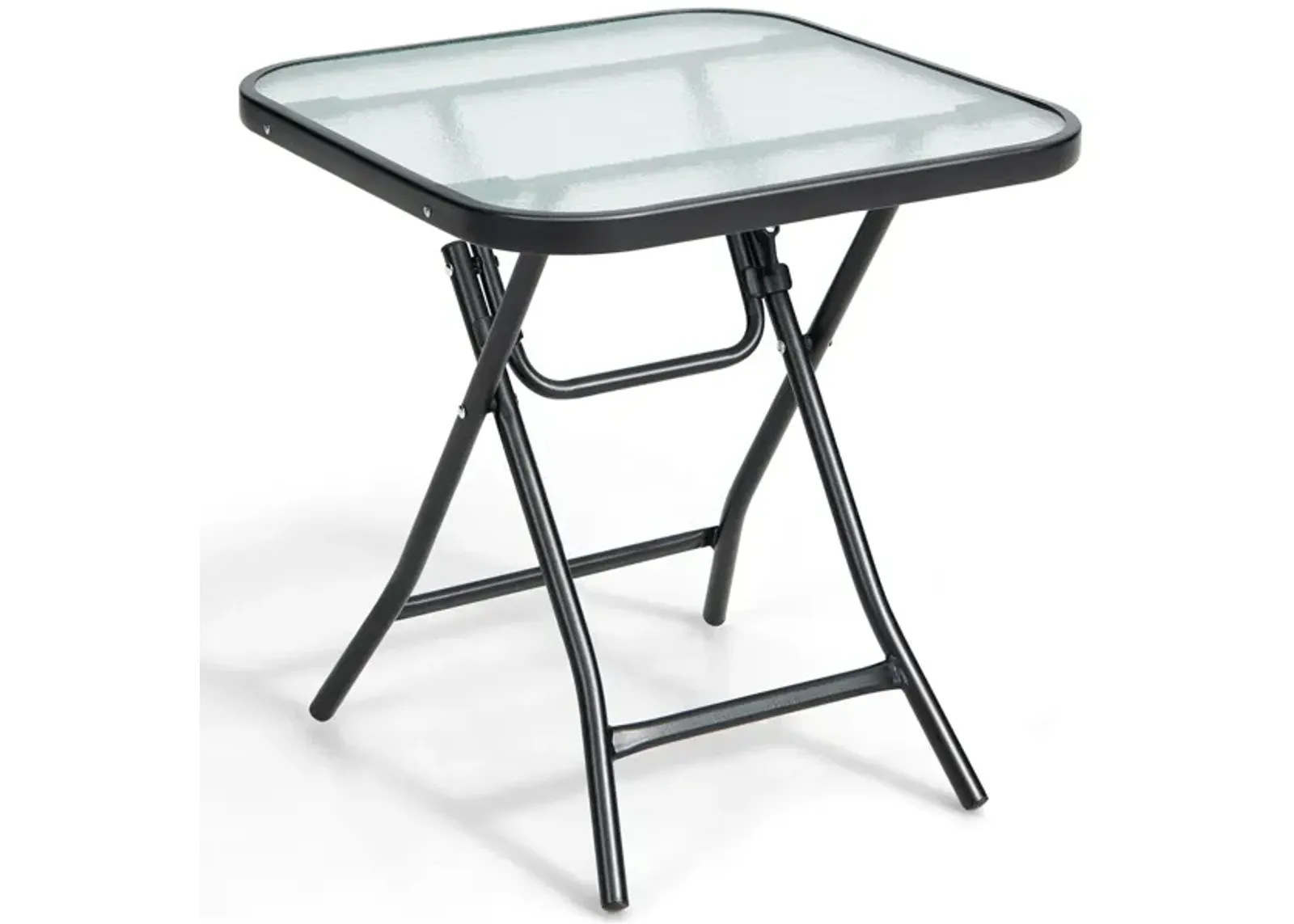 18 Inch Square Patio Bistro Table with Rustproof Frame