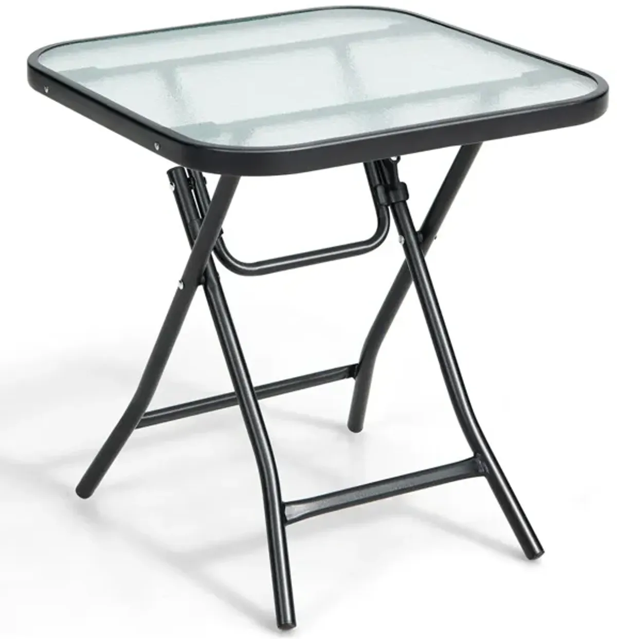 18 Inch Square Patio Bistro Table with Rustproof Frame