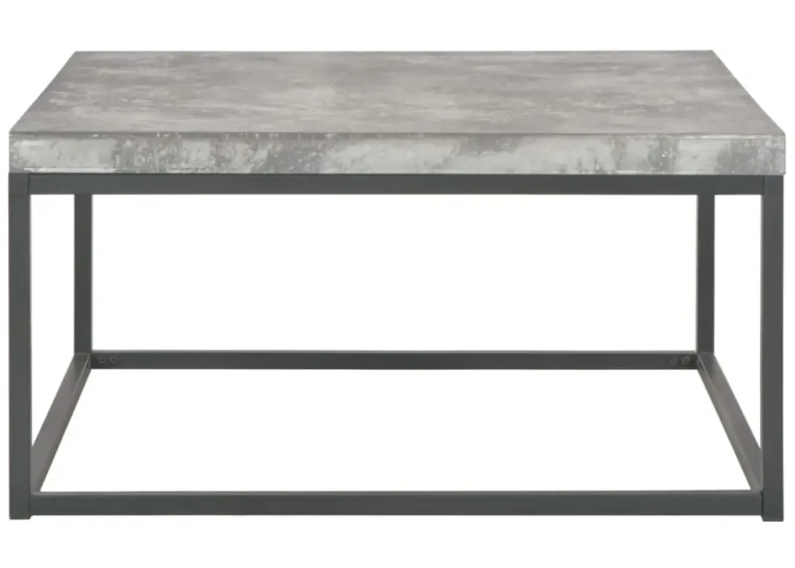 vidaXL Coffee Table 29.5"x29.5"x15" Concrete Look