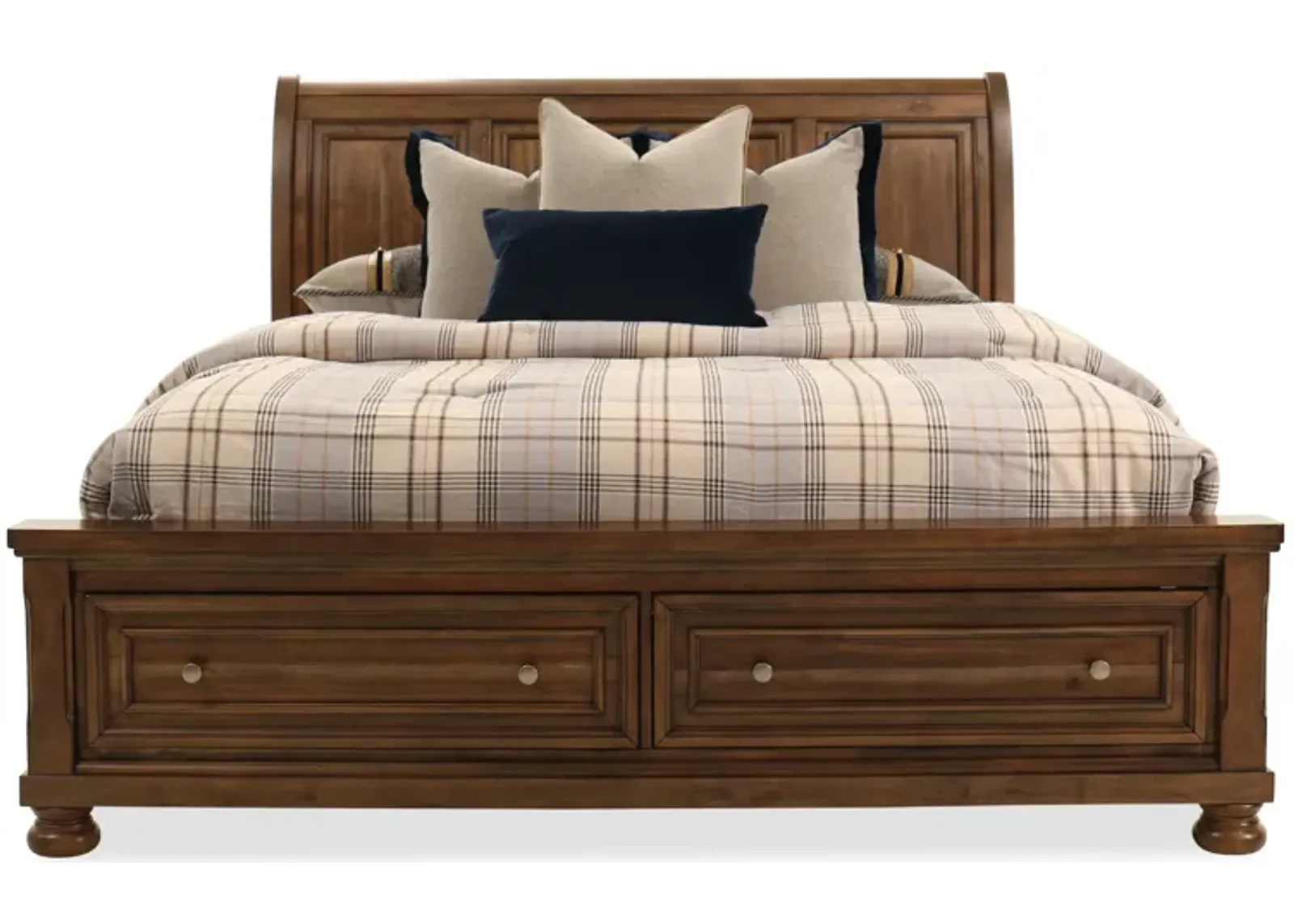 Flynnter Paneled Sleigh Storage Queen Bed