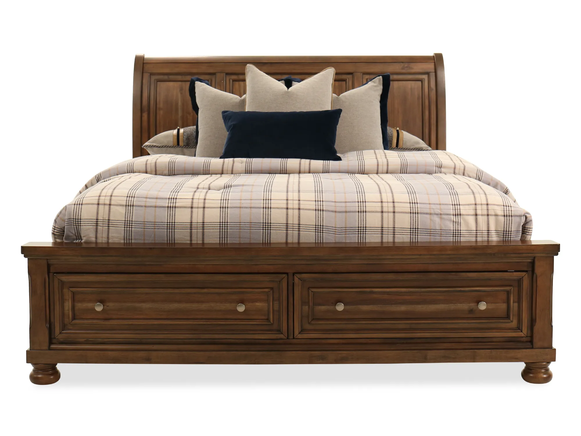 Flynnter Paneled Sleigh Storage Queen Bed