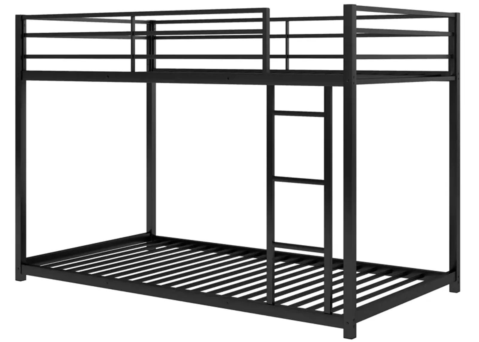 Merax Twin over Twin Metal Low Bunk Bed with Ladder