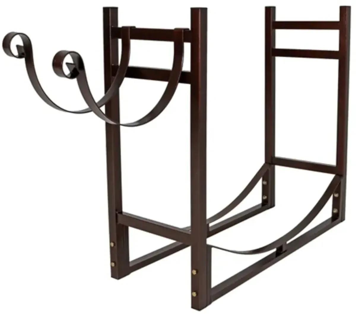 Metal Firewood Log Rack with Removable Kindling Holder – Indoor/Outdoor Use