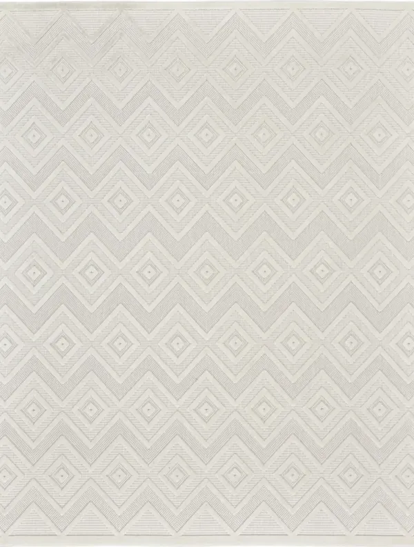 Versatile NRV01 Ivory/White 7' x 10' Rug