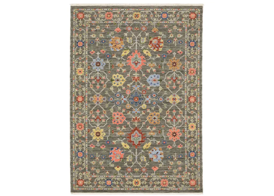 Lucca 2' x 3' Grey Rug