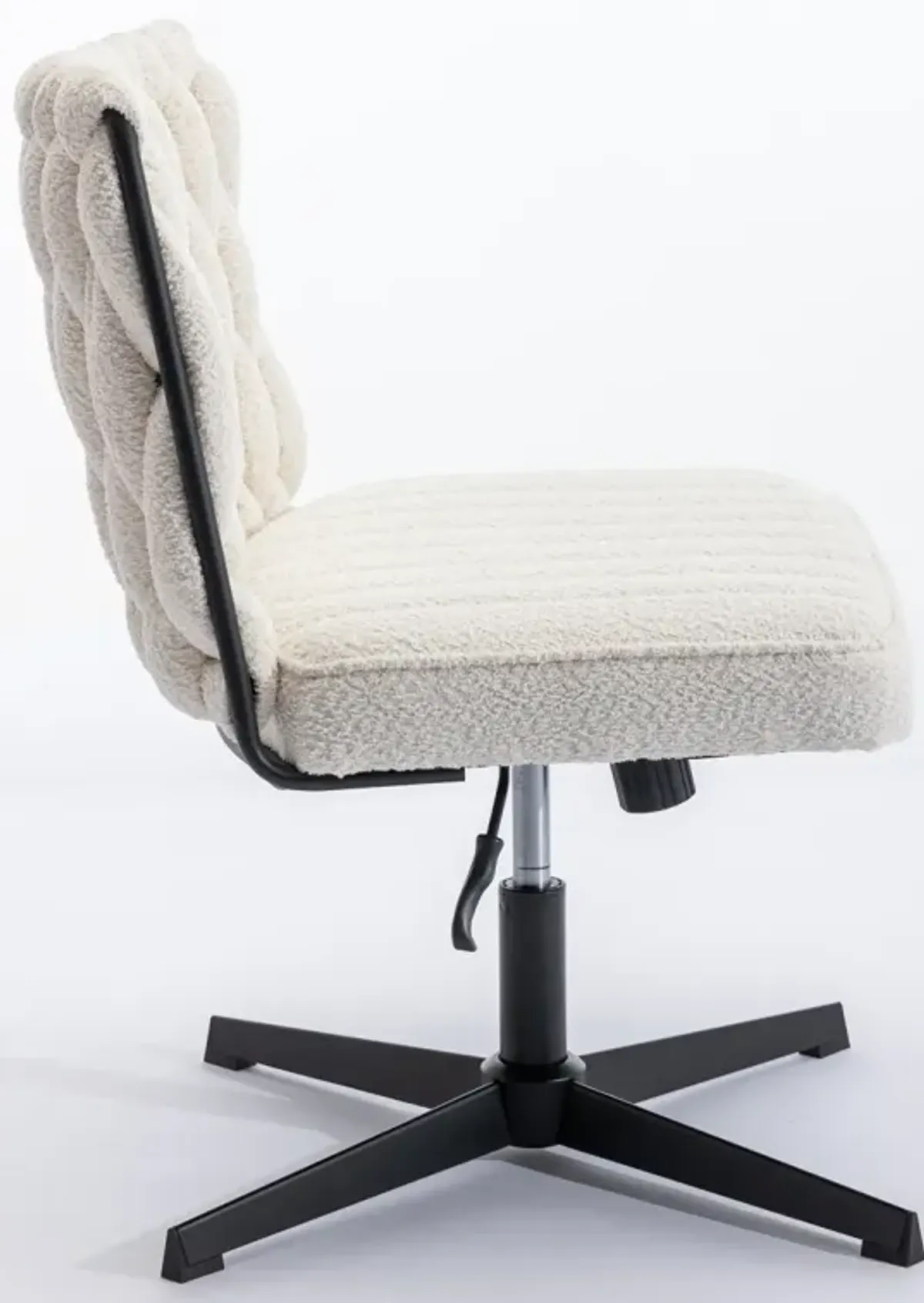 Armless Office Desk Chair No Wheels