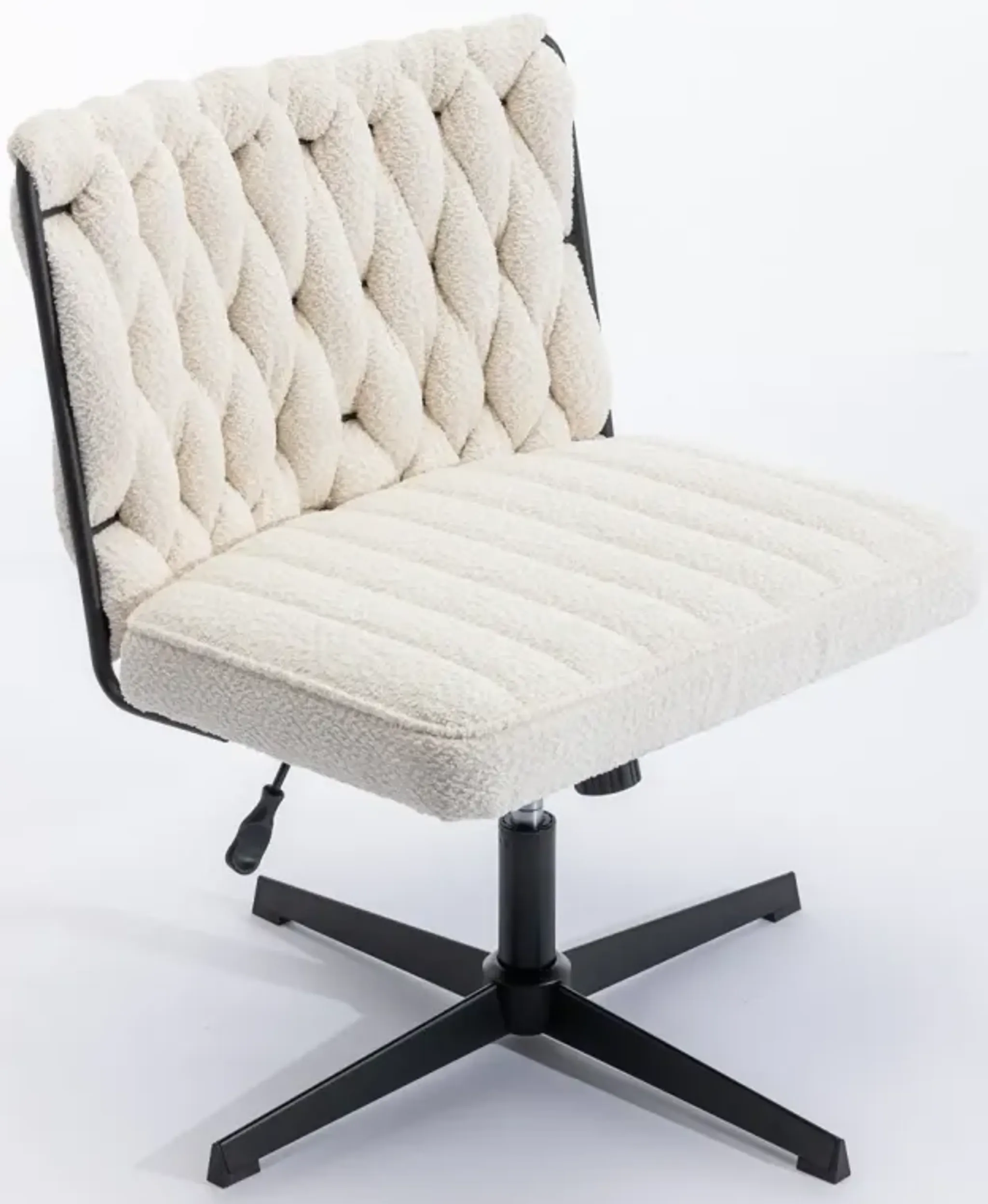 Armless Office Desk Chair No Wheels Mathis Home | Furniture.com