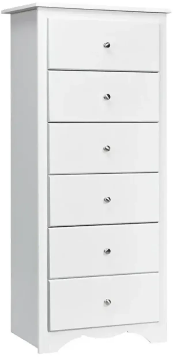 Hivvago 6 Drawers Chest Dresser Clothes Storage Bedroom Furniture Cabinet