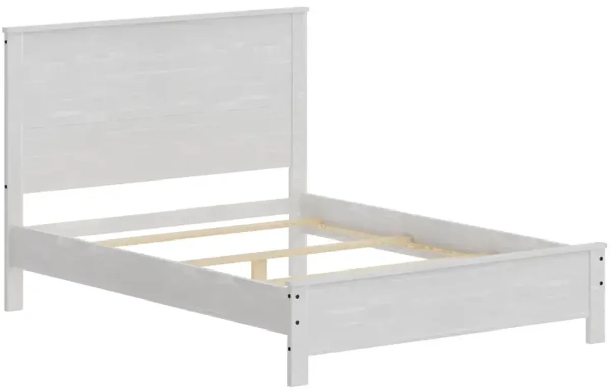 Albany Solid Wood Modern Rustic Wooden Queen Size Bed Frame Box Spring Needed