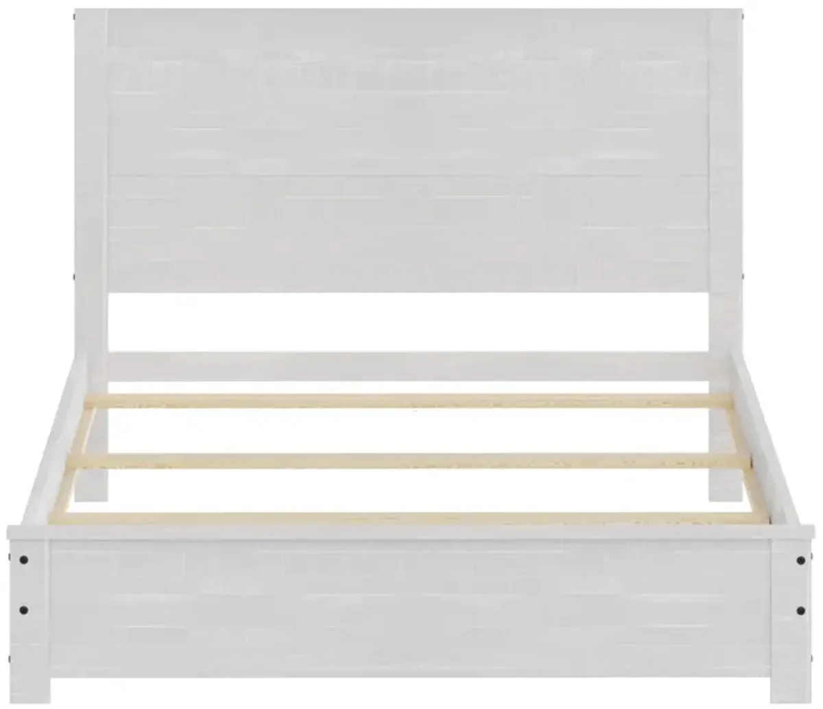 Albany Solid Wood Modern Rustic Wooden Queen Size Bed Frame Box Spring Needed