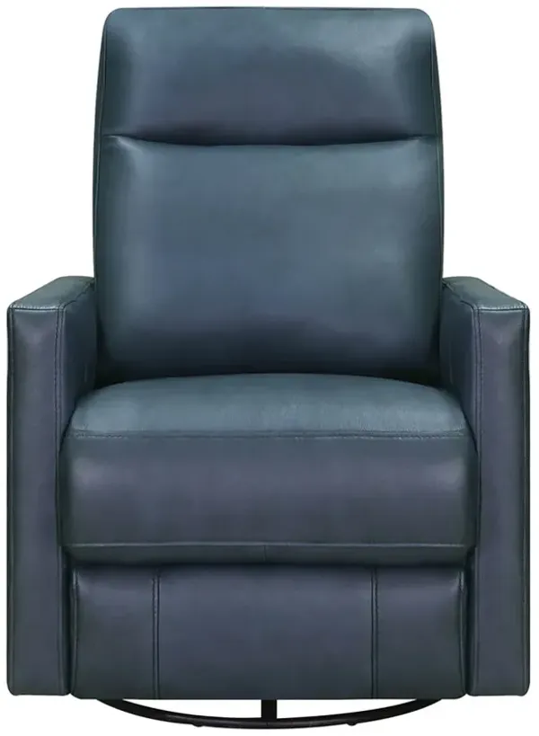 Ashby Manual Swivel Glider Leather Recliner