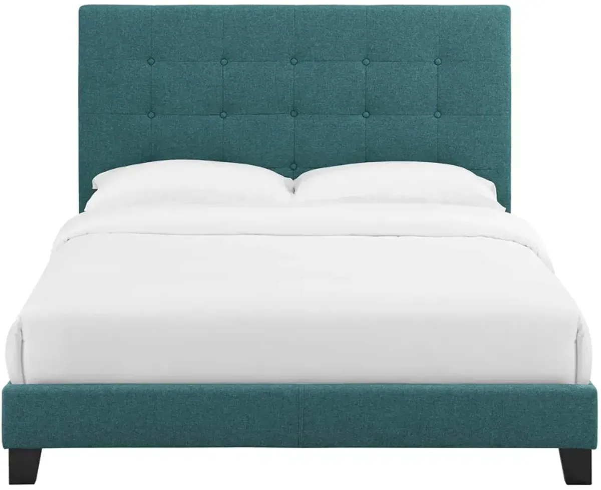 Modway - Melanie Twin Tufted Button Upholstered Fabric Platform Bed