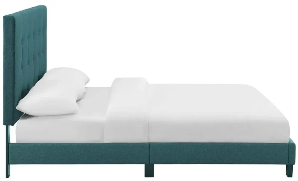 Modway - Melanie Twin Tufted Button Upholstered Fabric Platform Bed