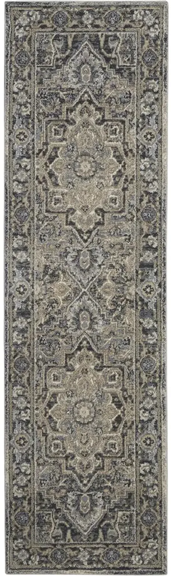 Moroccan Celebration KI381 Navy 2'2" x 7'6" Rug