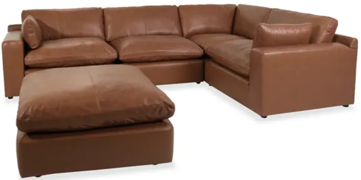 Emilia 4-Piece Sectional and Ottoman Set