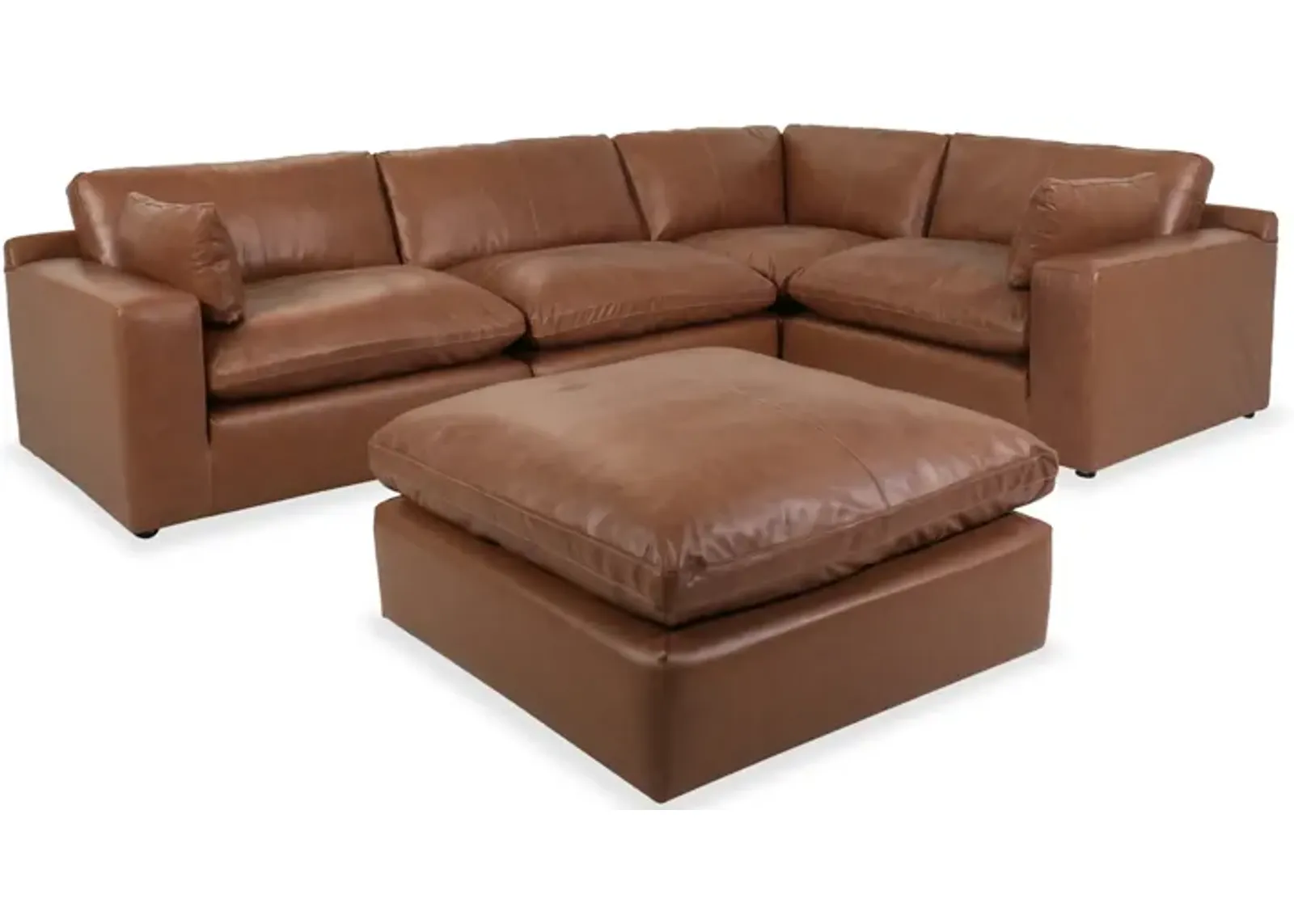 Emilia 4-Piece Sectional and Ottoman Set