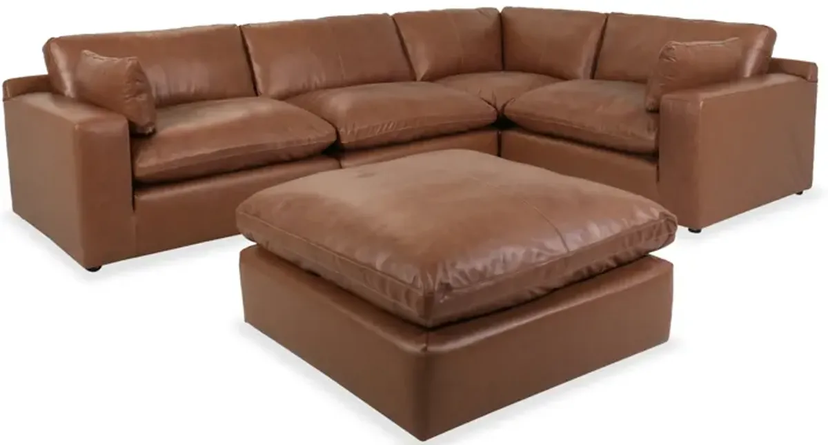 Emilia 4-Piece Sectional and Ottoman Set