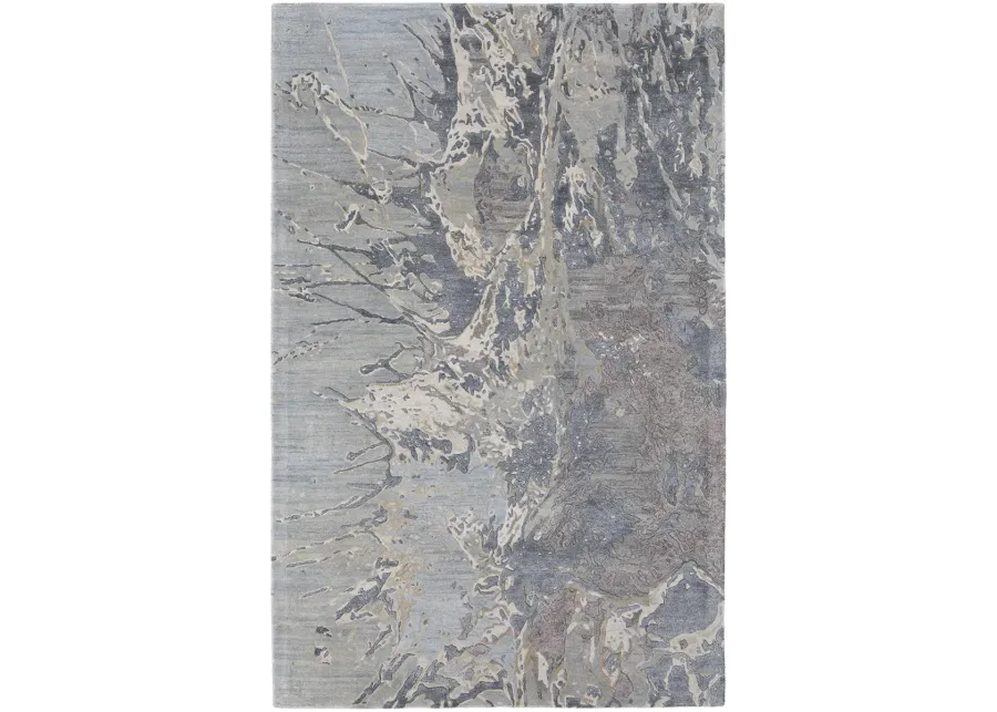 Zarah 8918F 10' x 14' Blue/Taupe/Green Rug