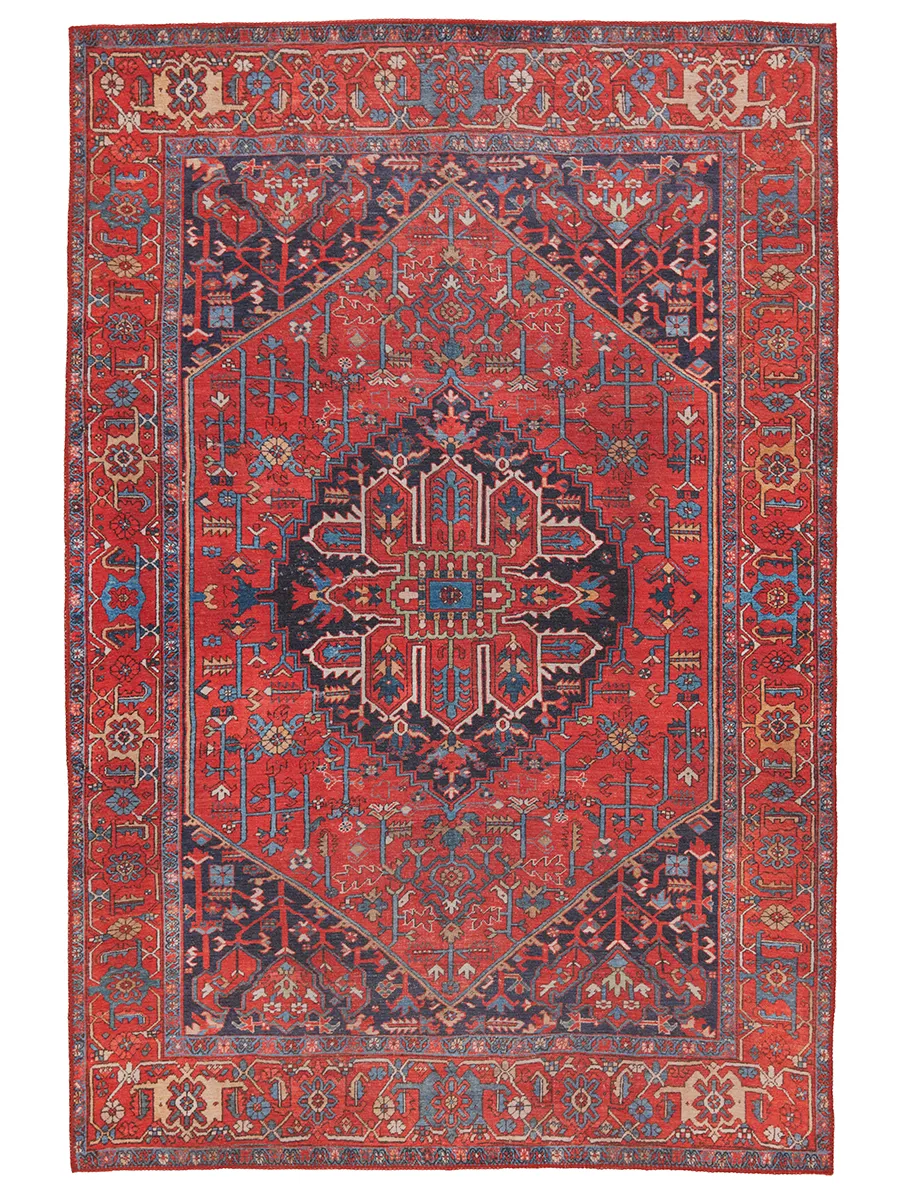 Harman By Katelester Eterna Red 2'6" x 10' Runner Rug