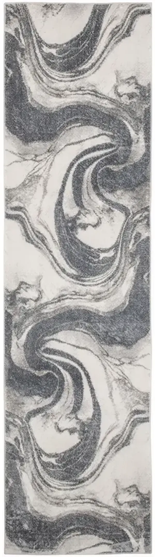 Astra Machine Washable ASW15 Ivory/Gray 2' x 6' Rug