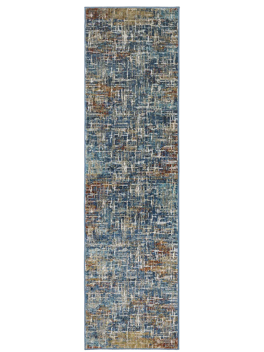 Venice 2'3" x 7'6" Blue Rug