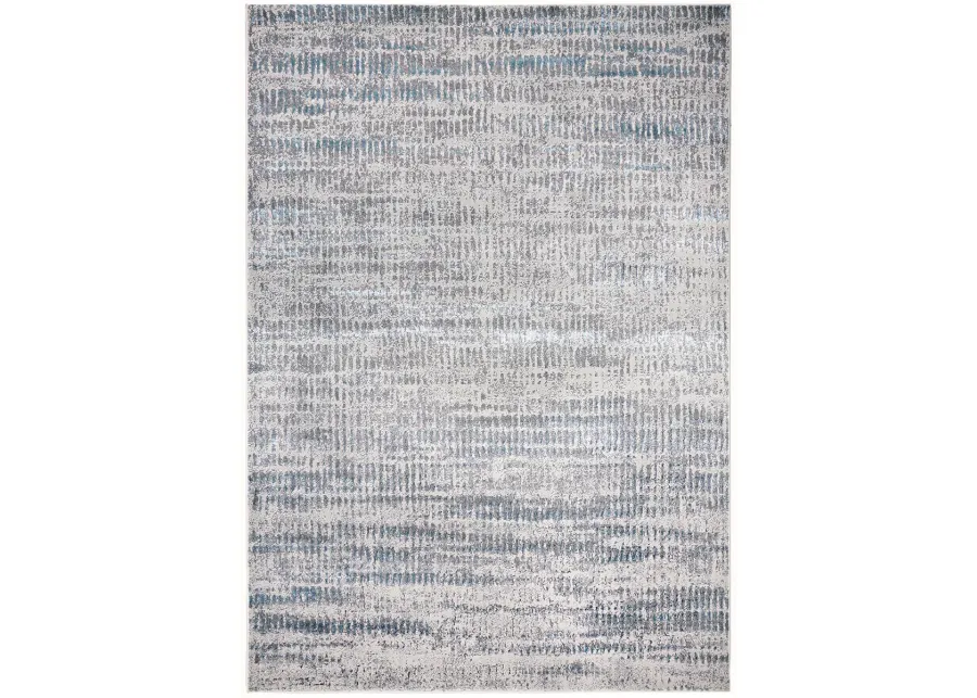 Azure 3402F 3'11" x 6' Blue/Gray/Ivory Rug