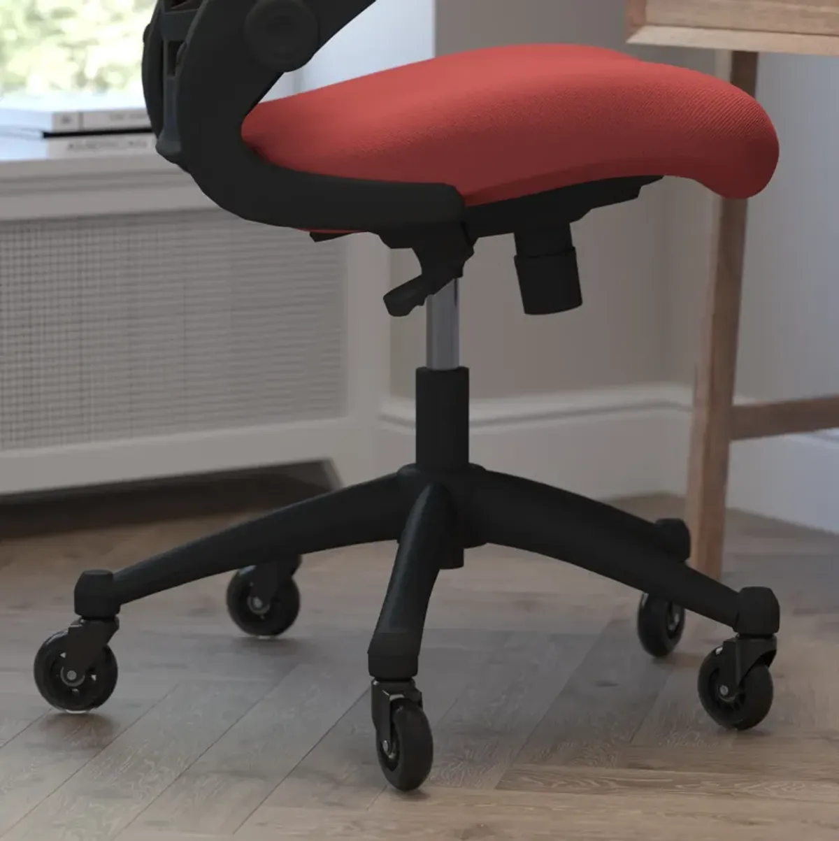 Kelista Desk Chair with Transparent Roller Wheels