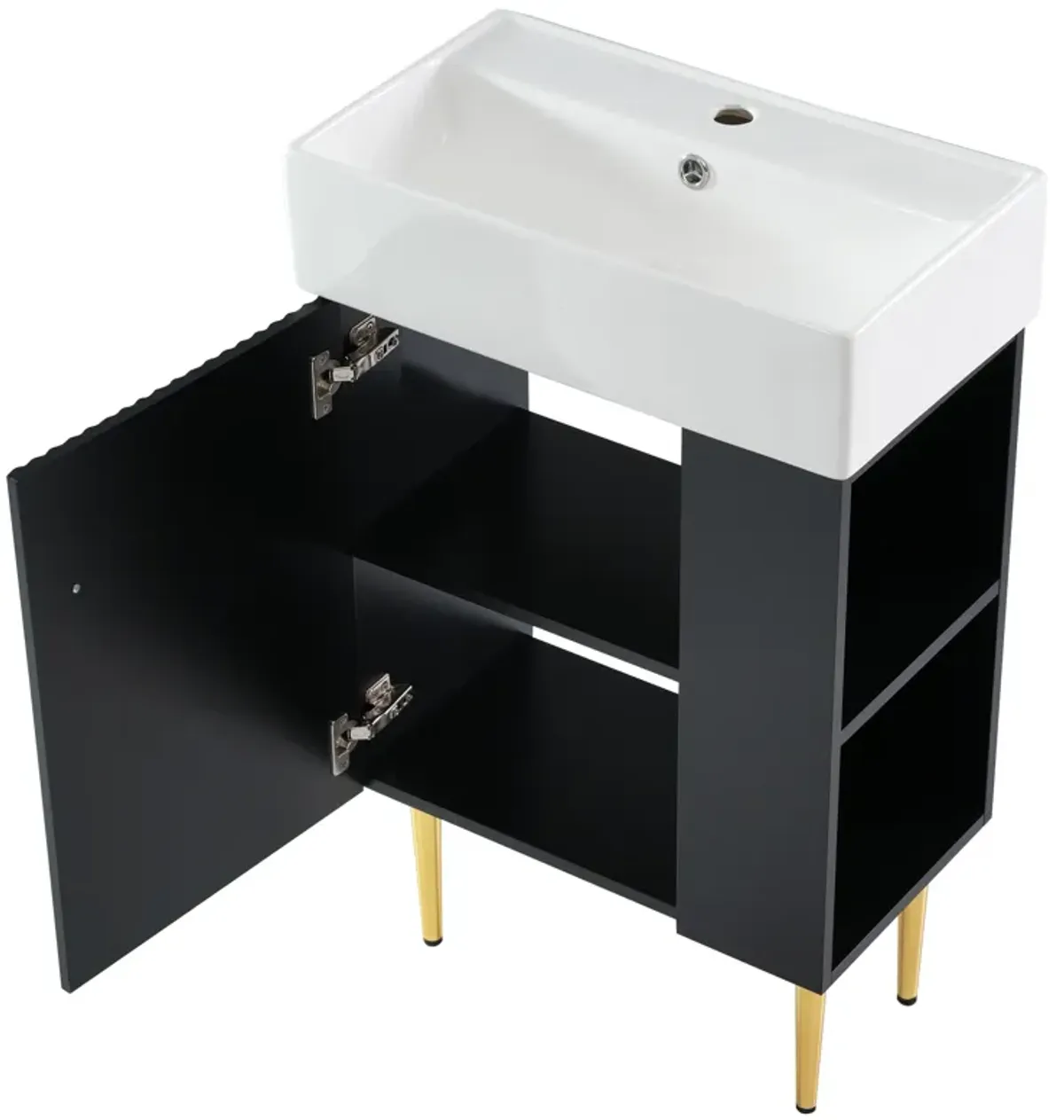 Merax Bathroom Vanity Cabinet with Right Side Storage