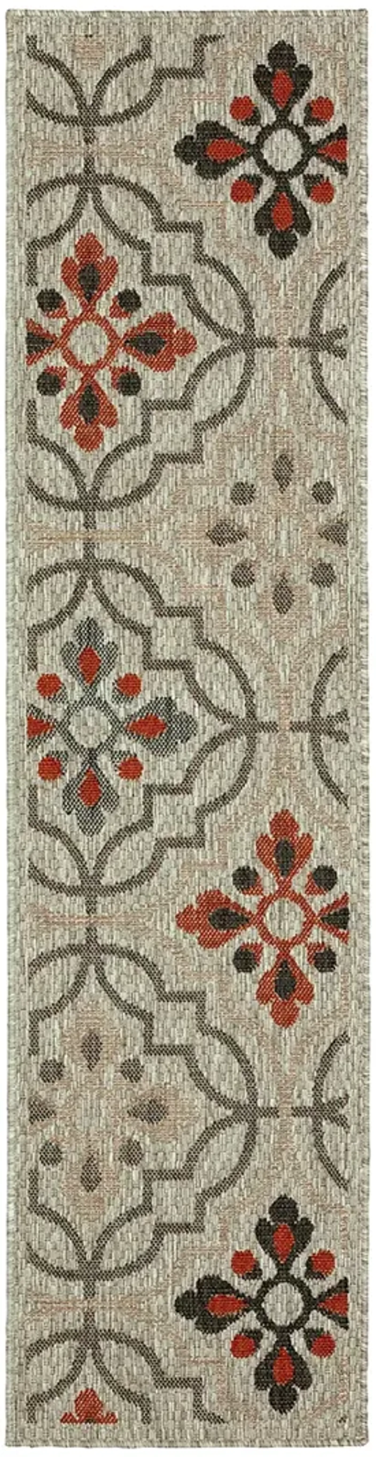 Latitude 1'10" x 7'6" Grey Rug