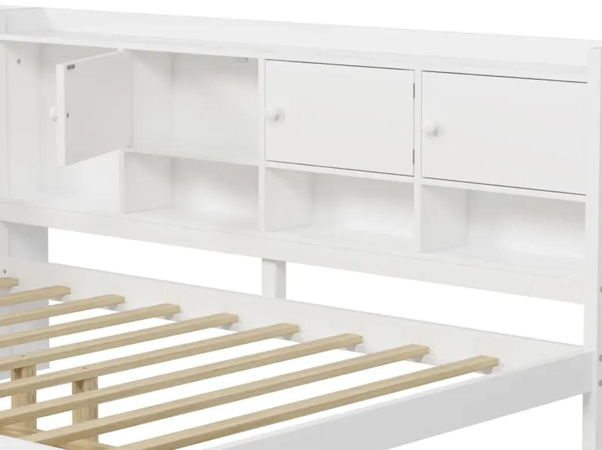 Merax Wooden L-Shape Daybed with Storage