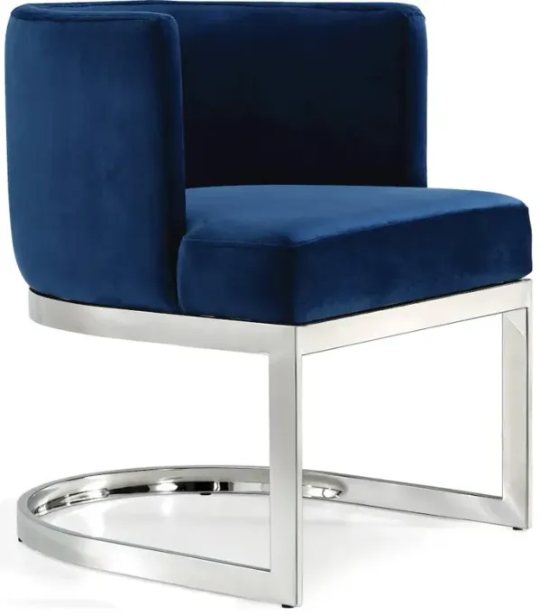 Meridian Furniture Gianna Navy Velvet Dining Chair
