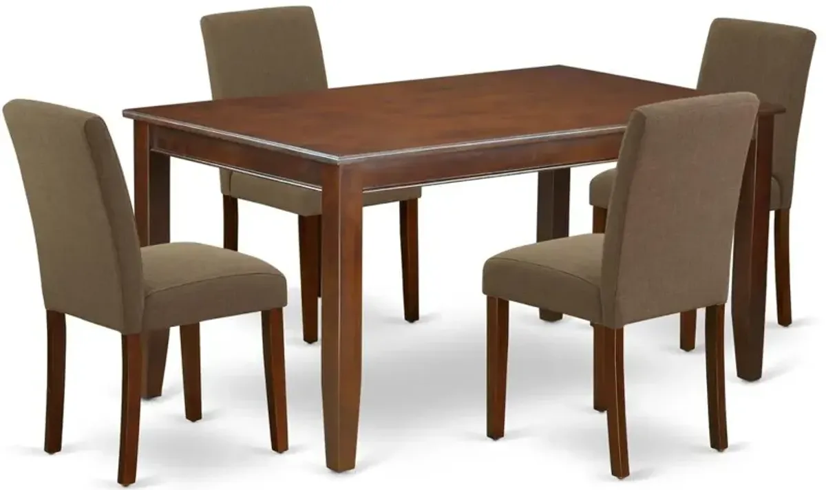 Dining Room Set Mahogany, DUAB5-MAH-18