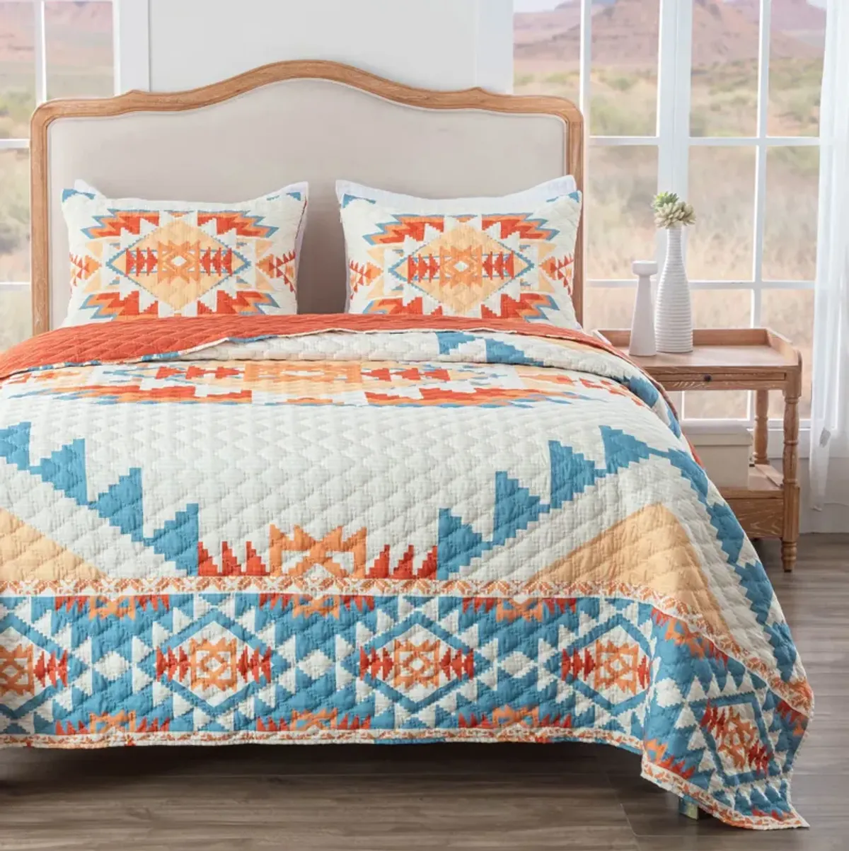 Greenland Home Horizon Fashions Southwestern Boho 2 Pieces Quilt Set